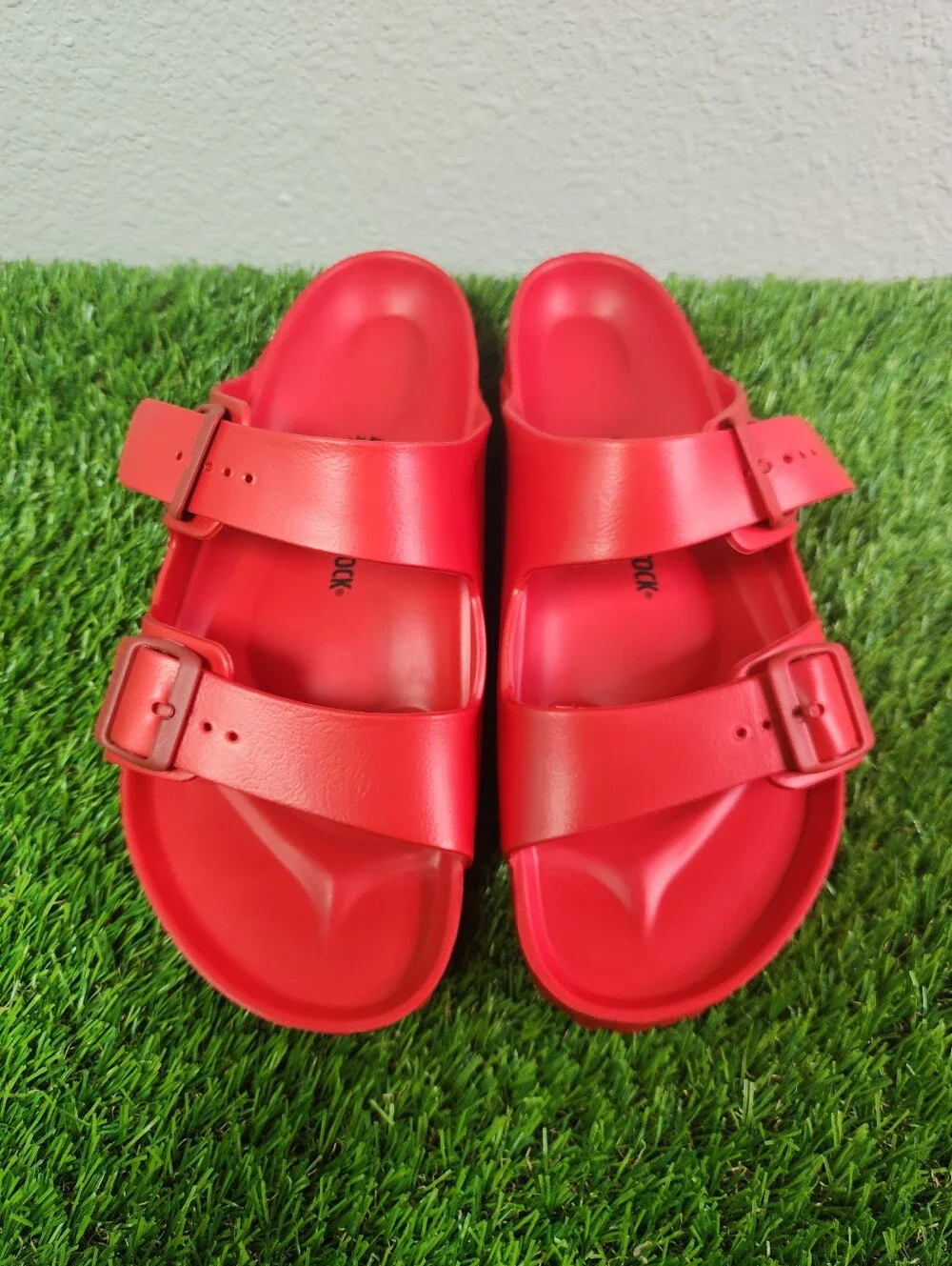 Birkenstock Arizona Essentials Slide-On Sandal Red NEW waterproof Men Size 11
